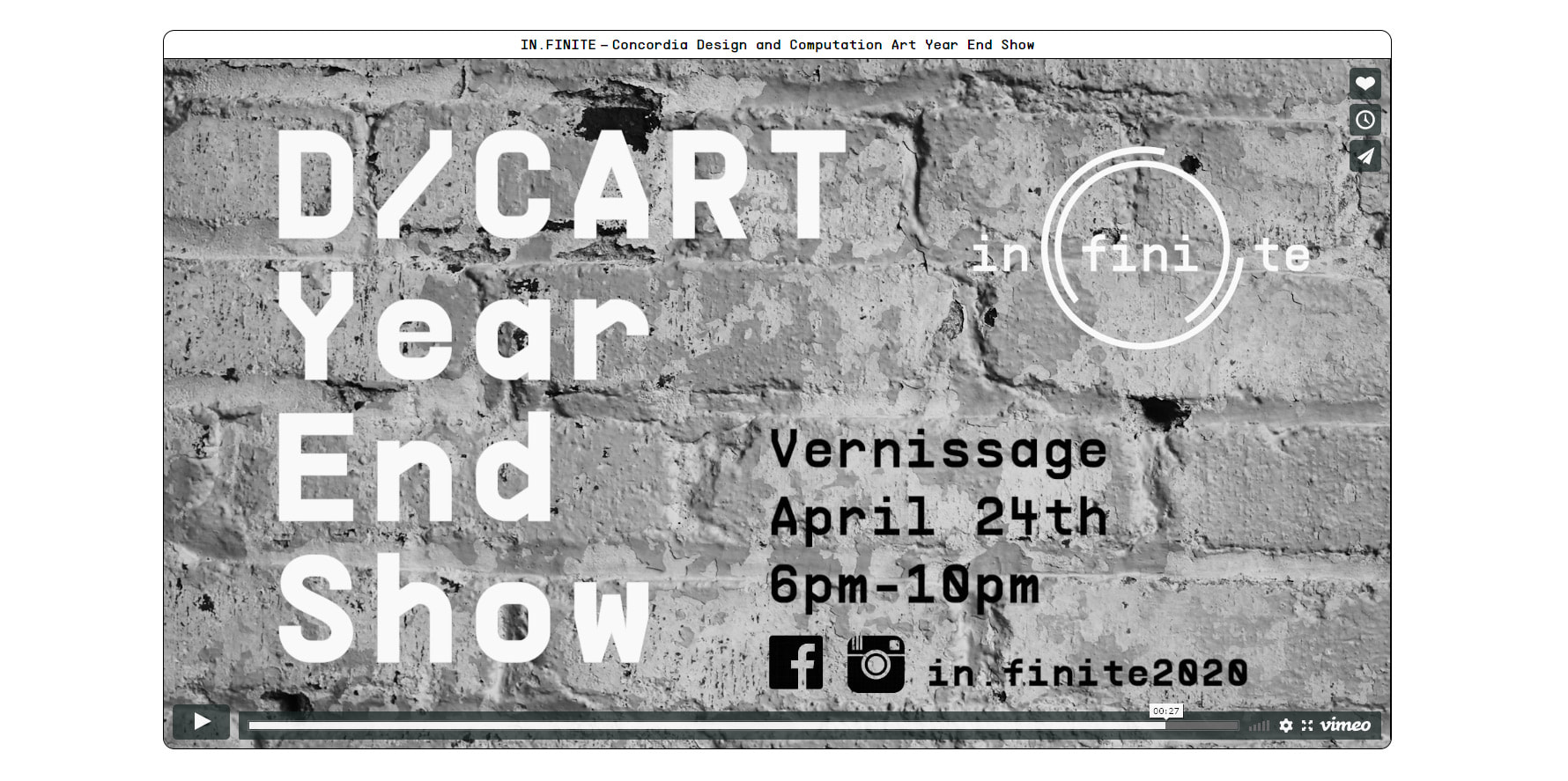 Infinite project cover